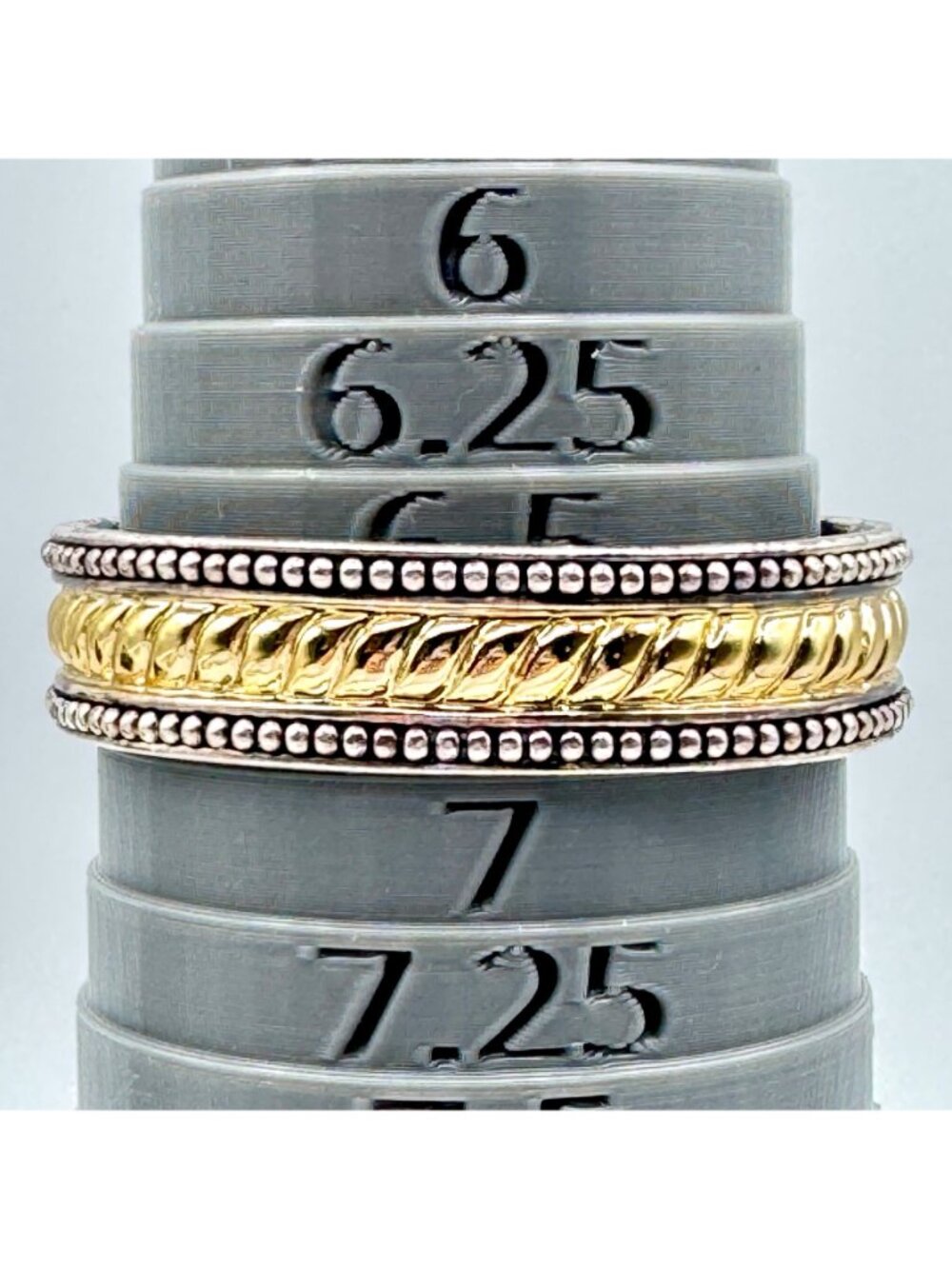 Chunky Brass & Metal Bracelet Stack of 4 - Cuff and Bangles BOHO Vintage - Picture 5 of 10